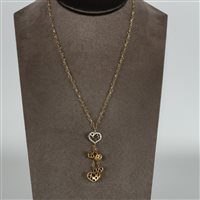 Halskette Nanis Dame Q-Ori in Gelbgold Diamante 0.12 Ct CS1-473 - CS1-473